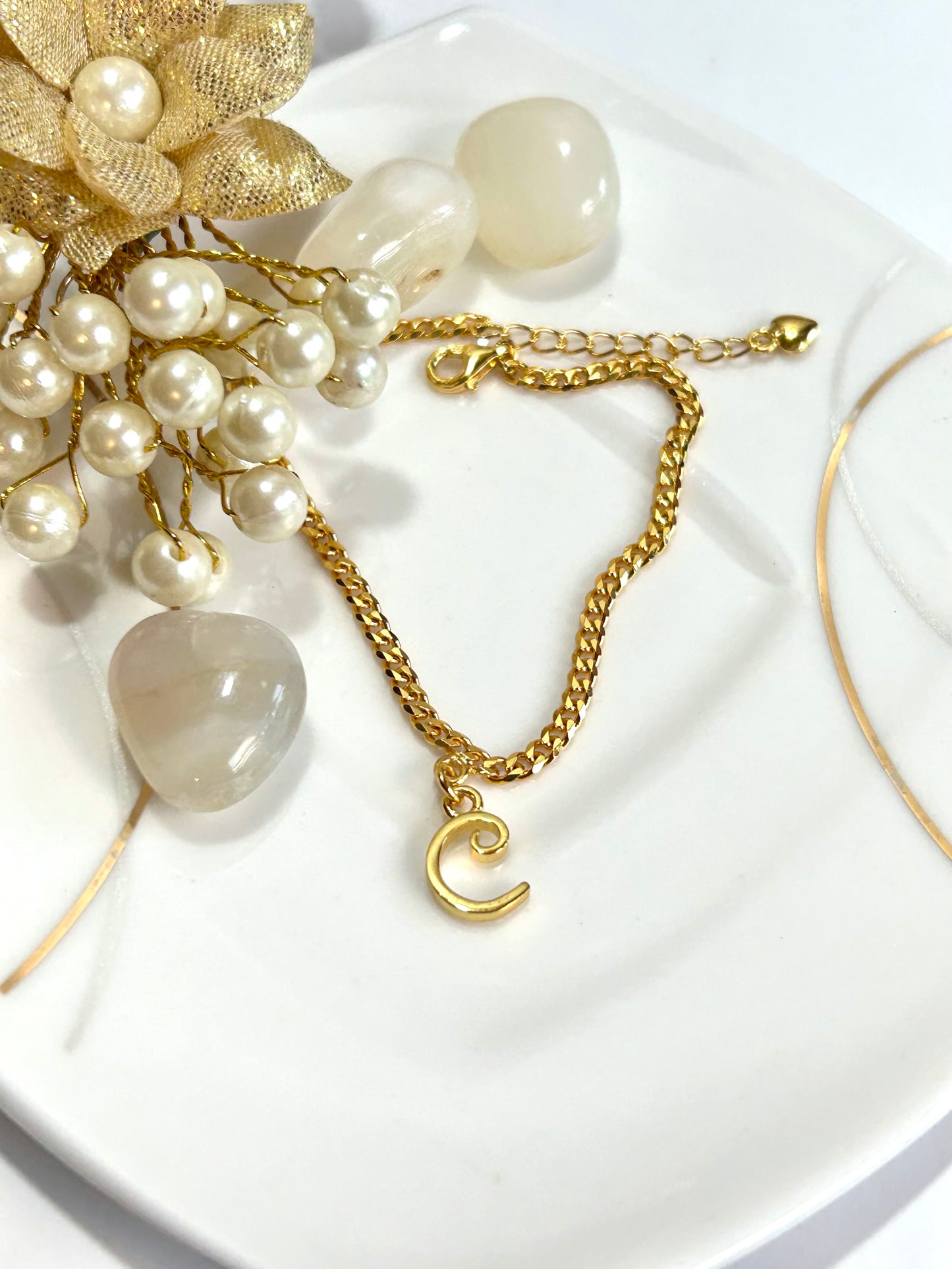 "C" Initial Bracelet