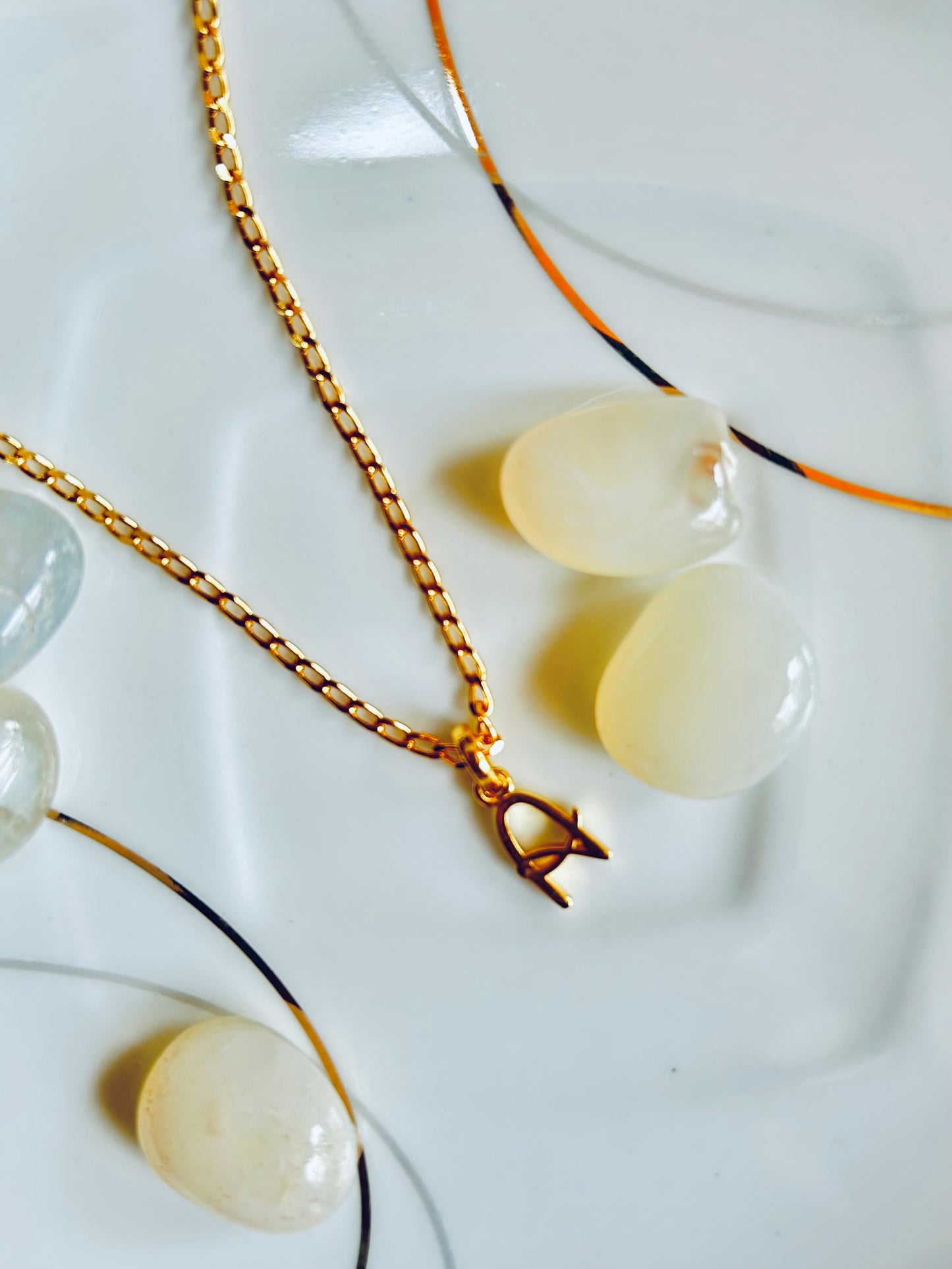 "A" Name Initial Necklace